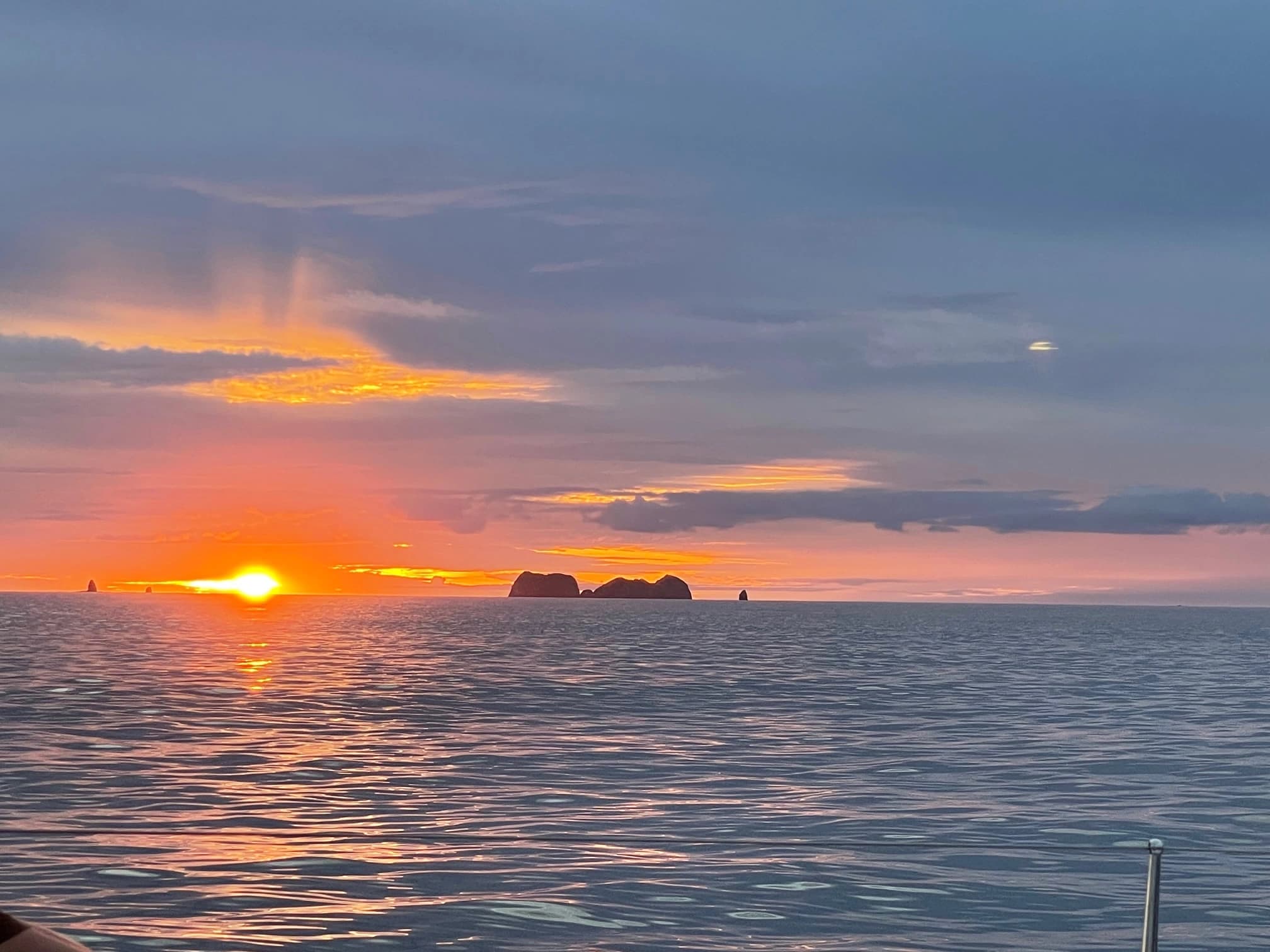 Sunset catamaran cruise off Playa Potrero, Guanacaste